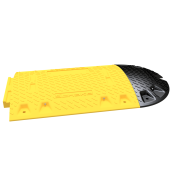 Speed bump | type Nox | end piece - with adapter | black | height: 50 mm